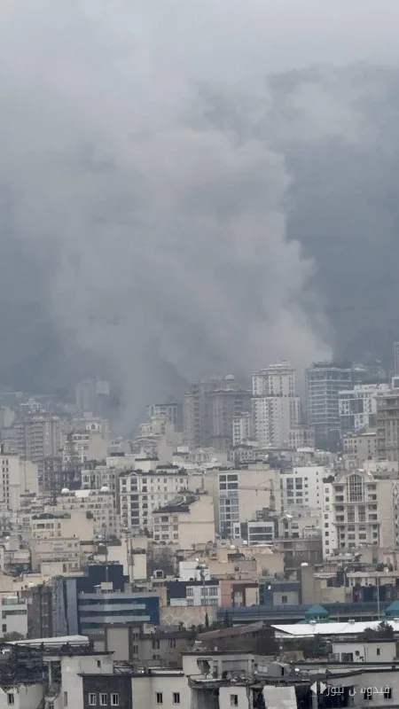 Tehran Today, Drenched in Smoke and Fire